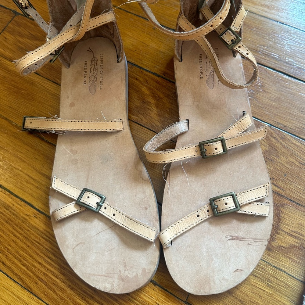 Jeffrey Campbell - Free People Leather Gladiator Sandal US 7